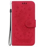 Peňaženkové kožené puzdro ROSE na Xiaomi Redmi A1 – Červená