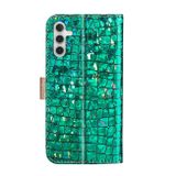 Gumený Glitter kryt na Samsung Galaxy A14 4G/5G - Zelená