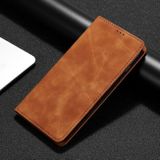 Peňaženkové kožené puzdro Magnetic na Honor X8 5G/X6 - Svetlo hnedá