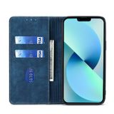Peňaženkové kožené puzdro RFID na Honor X8 5G/X6 - Modrá