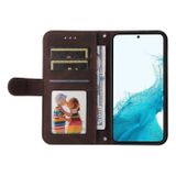 Peňaženkové kožené puzdro SKIN FEEL na Samsung Galaxy S23 Plus 5G – Hnedá