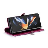 Peňaženkové kožené puzdro CaseMe Crazy Horse na Samsung Galaxy Z Fold4 - Červená