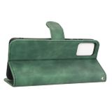 Peňaženkové kožené puzdro Magnetic Flip Leather na Moto E22 - Zelená