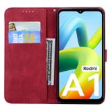 Peňaženkové kožené puzdro RETRO na Xiaomi Redmi A1 – Červená