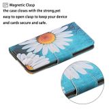Peňaženkové kožené puzdro Drawing na Samsung Galaxy S23 5G – Chrysanthemum