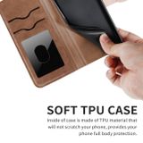 Peňaženkové kožené puzdro LIFE TREE na Samsung Galaxy S23 Ultra 5G – Hnedá