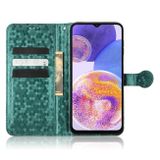 Peňaženkové kožené puzdro HONEYCOMB na Samsung Galaxy A23 5G - Zelená