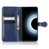Peňaženkové kožené puzdro HONEYCOMB na Xiaomi 12T / 12T Pro – Modrá