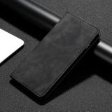 Peňaženkové kožené puzdro Skin Feel na Motorola Moto G72 - Čierna