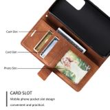 Peňaženkové kožené puzdro SKIN na Xiaomi 12 Lite – Hnedá