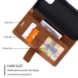 Peňaženkové kožené puzdro SPLICING na Xiaomi Redmi A1 – Hnedá