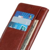 Peňaženkové kožené puzdro Copper na Motorola Moto G72 - Hnedá