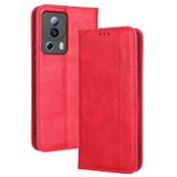 Peňaženkové kožené puzdro MAGNETIC na Xiaomi 12 Lite – Červená