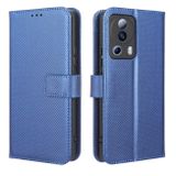 Peňaženkové kožené puzdro TEXTURE na Xiaomi 12 Lite – Modrá