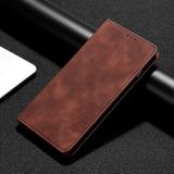 Peňaženkové kožené puzdro Skin Flip na Oppo A58 5G - Tmavo hnedá