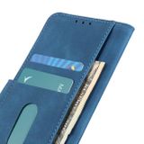 Peňaženkové kožené puzdro KHAZNEH Retro na Motorola Edge 40 Pro - Modrá