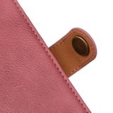 Peňaženkové kožené puzdro KHAZNEH na Motorola Edge 40 Pro - Ružová