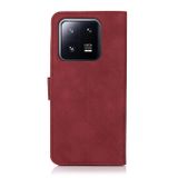 Peňaženkové kožené puzdro KHAZNEH Matte na Xiaomi 13 – Červená