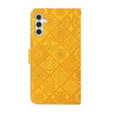 Peňaženkové kožené puzdro ETHNIC na Samsung Galaxy A34 5G – Žltá