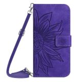 Multifunkčné peňaženkové puzdro Sun Flower na Xiaomi 13 Pro - Tmavo fialová