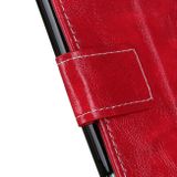 Peňaženkové kožené puzdro Retro na Honor X8a - Červená