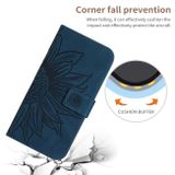 Peňaženkové kožené puzdro SUN FLOWER na Xiaomi 13 Lite - Atramentovo modrá