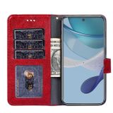 Peňaženkové kožené puzdro Zipper Bag na Motorola Moto G13 / G23 / G53 5G - Červená