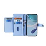 Peňaženkové kožené puzdro Sheep Cross-body na Motorola Moto G13 / G23 / G53 5G - Modrá