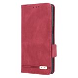Peňaženkové kožené puzdro Clasp na Motorola Moto G13 / G23 / G53 5G - Červená