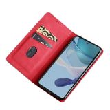 Peňaženkové kožené puzdro Magnetic na Motorola Moto G13 / G23 / G53 5G - Červená