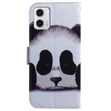 Peňaženkové 3D puzdro na Moto G73 5G - Panda