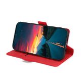 Peňaženkové kožené puzdro Ultra-thin Voltage na Honor X8a - Červená