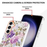 Gumený kryt Flowers na Samsung Galaxy S23 FE - Purple Peony