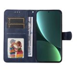 Peňaženkové kožené puzdro Classic Calf na Honor X8a - Modrá
