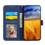 Peňaženkové kožené puzdro Dierfeng Dream na Samsung Galaxy Z Fold4 - Modrá
