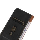 Peňaženkové kožené puzdro KHAZNAH Nappa na Motorola Moto G34 5G - Čierna