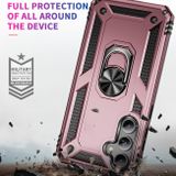 Kryt Magnetic Holder Armor Shockproof na Samsung Galaxy S23 FE - Ružové zlato