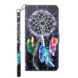 Peňaženkové 3D puzdro na Xiaomi 13 Lite - Colorful Dreamcatcher