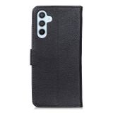 Peňaženkové kožené puzdro KHAZNEH Cowhide Texture na Samsung Galaxy A05s - Čierna