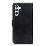 Peňaženkové kožené puzdro Crocodile Texture na Samsung Galaxy A05s - Čierna