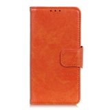 Peňaženkové kožené puzdro Nappa Flip na Xiaomi 14 Pro - Oranžová