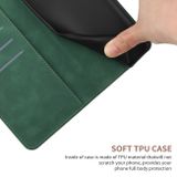 Peňaženkové kožené puzdro Stitching na Oppo A17 - Zelená