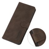 Peňaženkové kožené puzdro KHAZNEH Matte na Motorola Edge 40 - Hnedá
