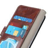 Peňaženkové puzdro Crazy Horse na Xiaomi Redmi Note 13 Pro+ - Hnedá