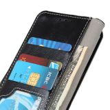 Peňaženkové kožené puzdro Crazy Horse na Xiaomi Redmi Note 13 Pro - Čierna