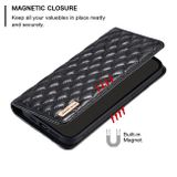 Peňaženkové kožené puzdro Diamond Magnetic na Xiaomi Redmi 12 - Čierna