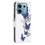 Peňaženkové kožené puzdro Drawing na Xiaomi Redmi Note 13 Pro - Butterflies