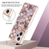 Ring Holder kryt Electroplating na Xiaomi Redmi Note 12 Pro+ 5G - Pink Scales