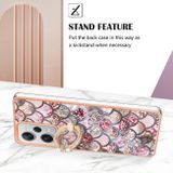 Ring Holder kryt Electroplating na Xiaomi Redmi Note 12 Pro+ 5G - Pink Scales
