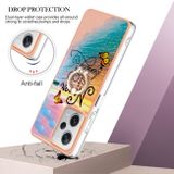 Ring Holder kryt Electroplating na Xiaomi Redmi Note 12 Pro+ 5G - Dream Butterfly